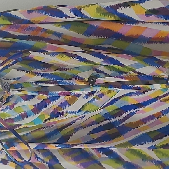 Tina Turk Adrienne Multicolor Silk Top Sleeveless Size Small - Picture 7 of 10